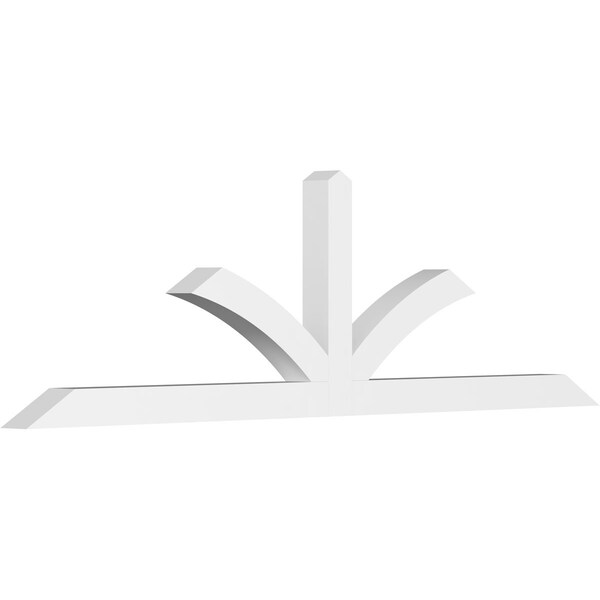 Ekena Millwork Richland Architectural Grade PVC Gable Bracket, 96"W x 28"H x 4"D x 4"F, 7/12 Pitch GBP096X28X0404RIC00 - main